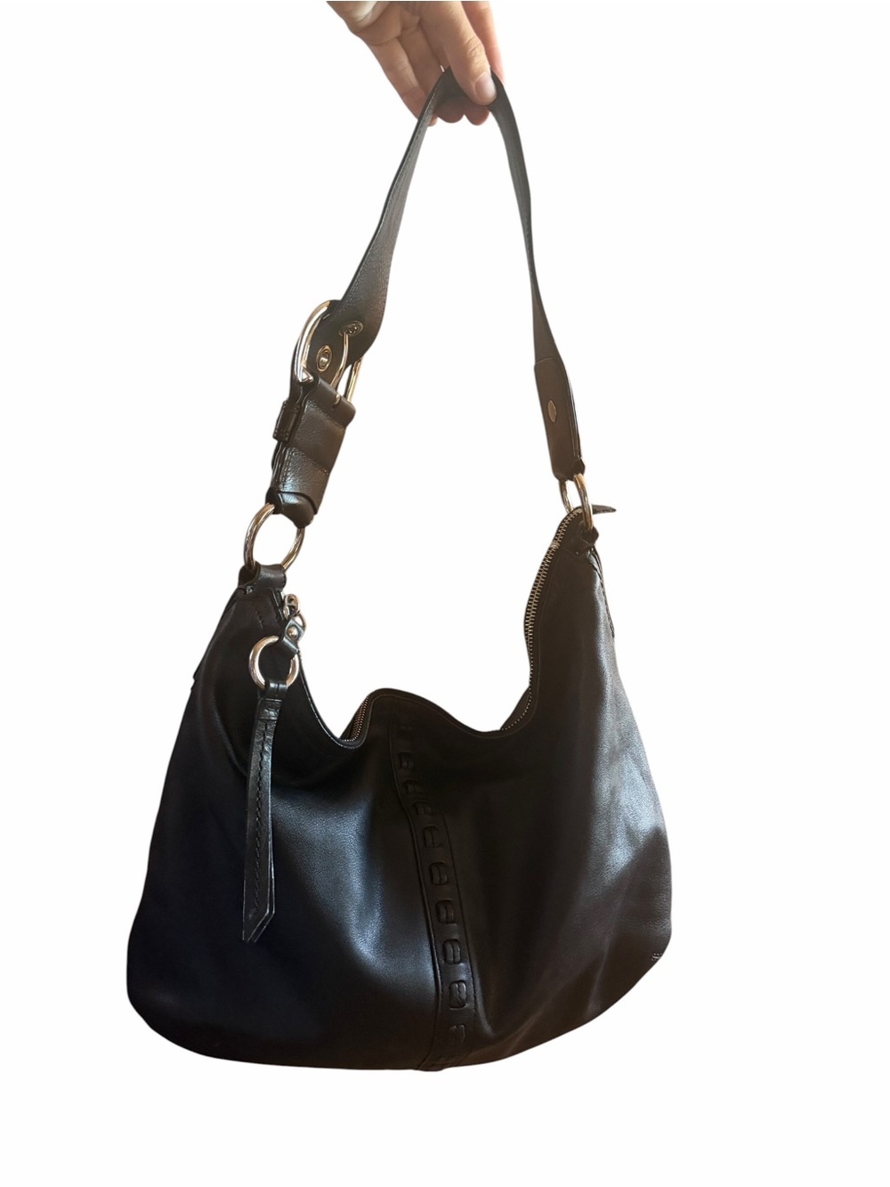Coach 2008 Black Leather Soho Hobo Bag